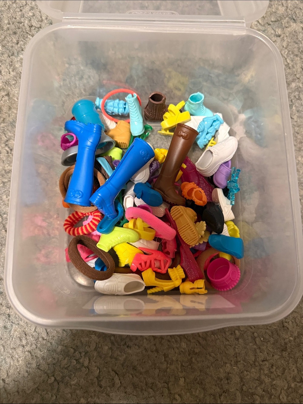 Assorted Kids Doll Shoes and Accessories - Multicolor Mix
